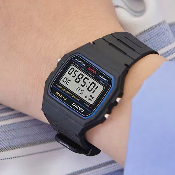 CASIO F-91W-1JH Digital Classic Watch Illuminator Quartz Rubber Band Casual