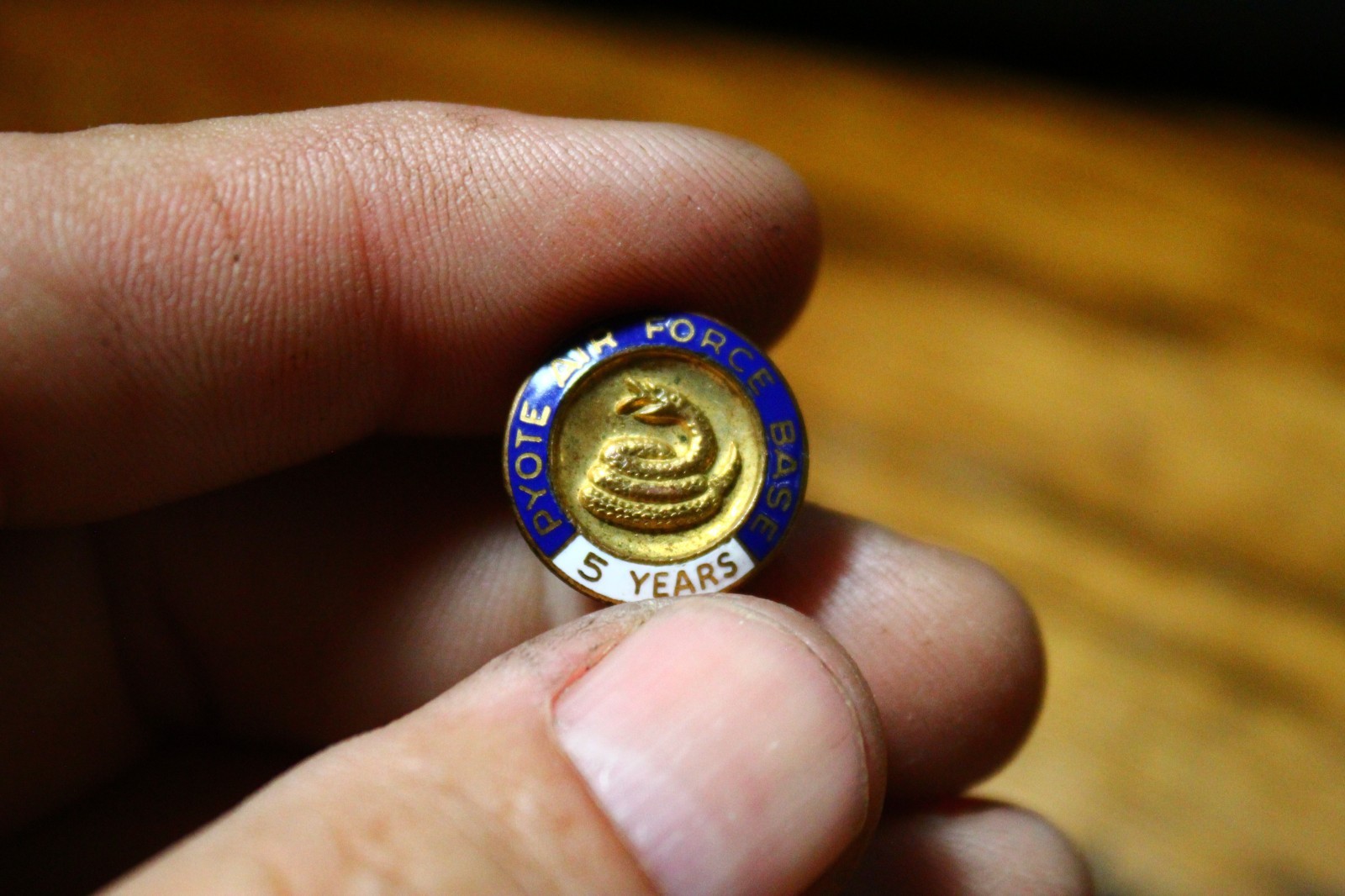 Lapel pin, Pyote Air Force Base 5 years