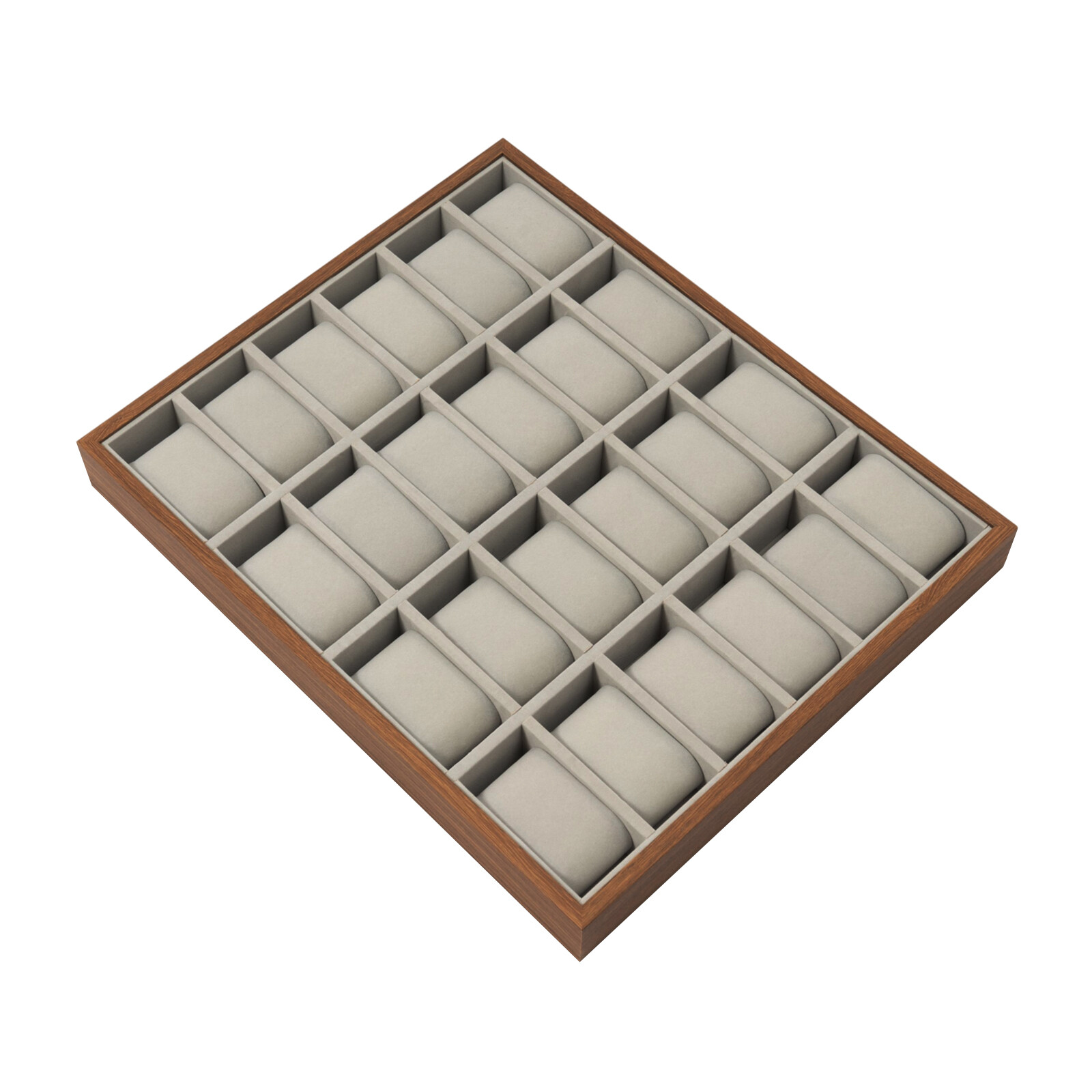 24 Slots Wood Watch Box Jewelry Storage Case Organizer Display Box Holder Tray
