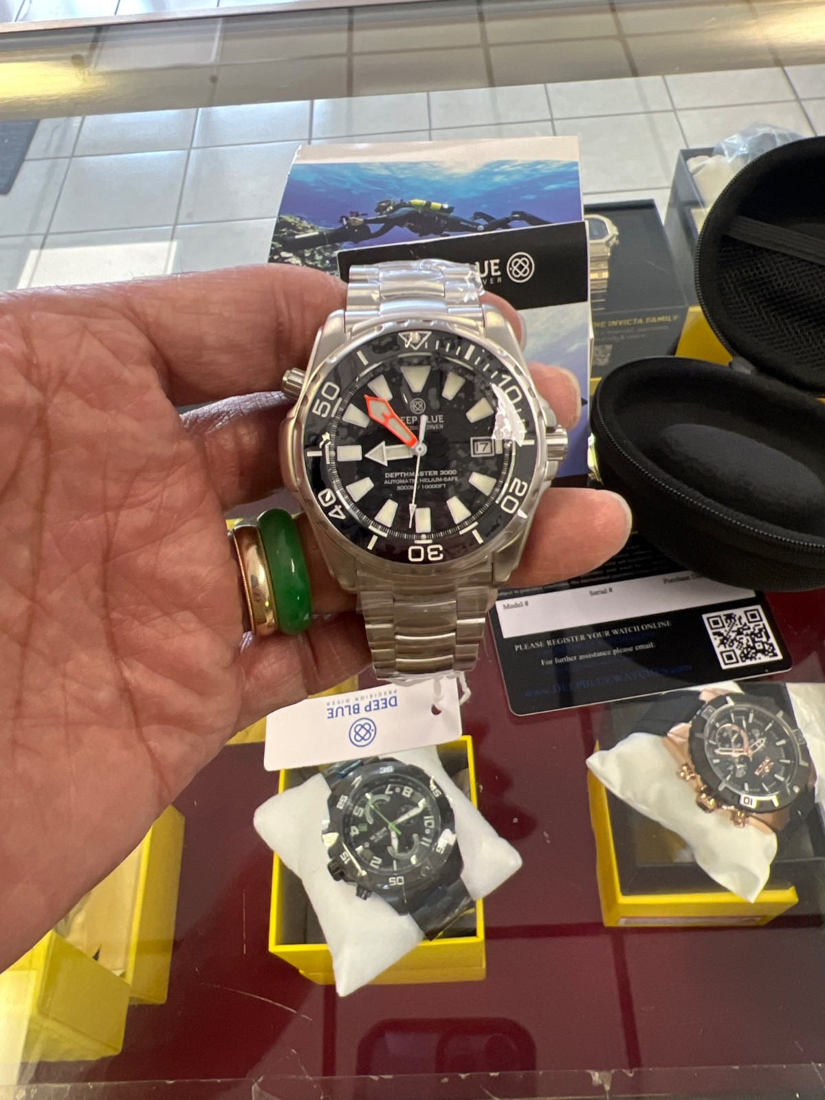 Authentic🔥Deep blue watches-Depthmaster pro 3000m🎁Limited edition 📞
