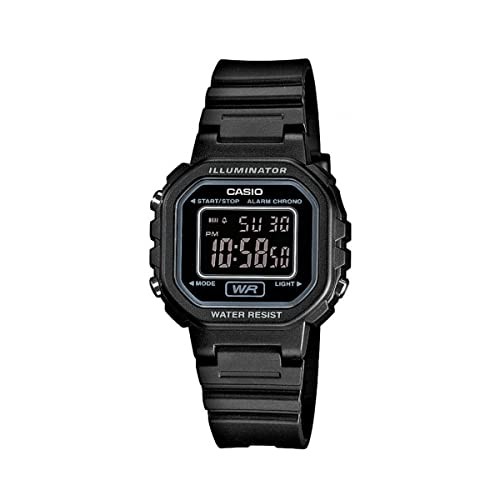 CASIO LA-20WH-1B Digital Watch Black Inverted LCD