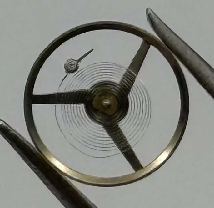 ST 69-21 Balance Wheel Complete And Spring 6¾x8’’’ 5154 Watch Movement Parts NOS