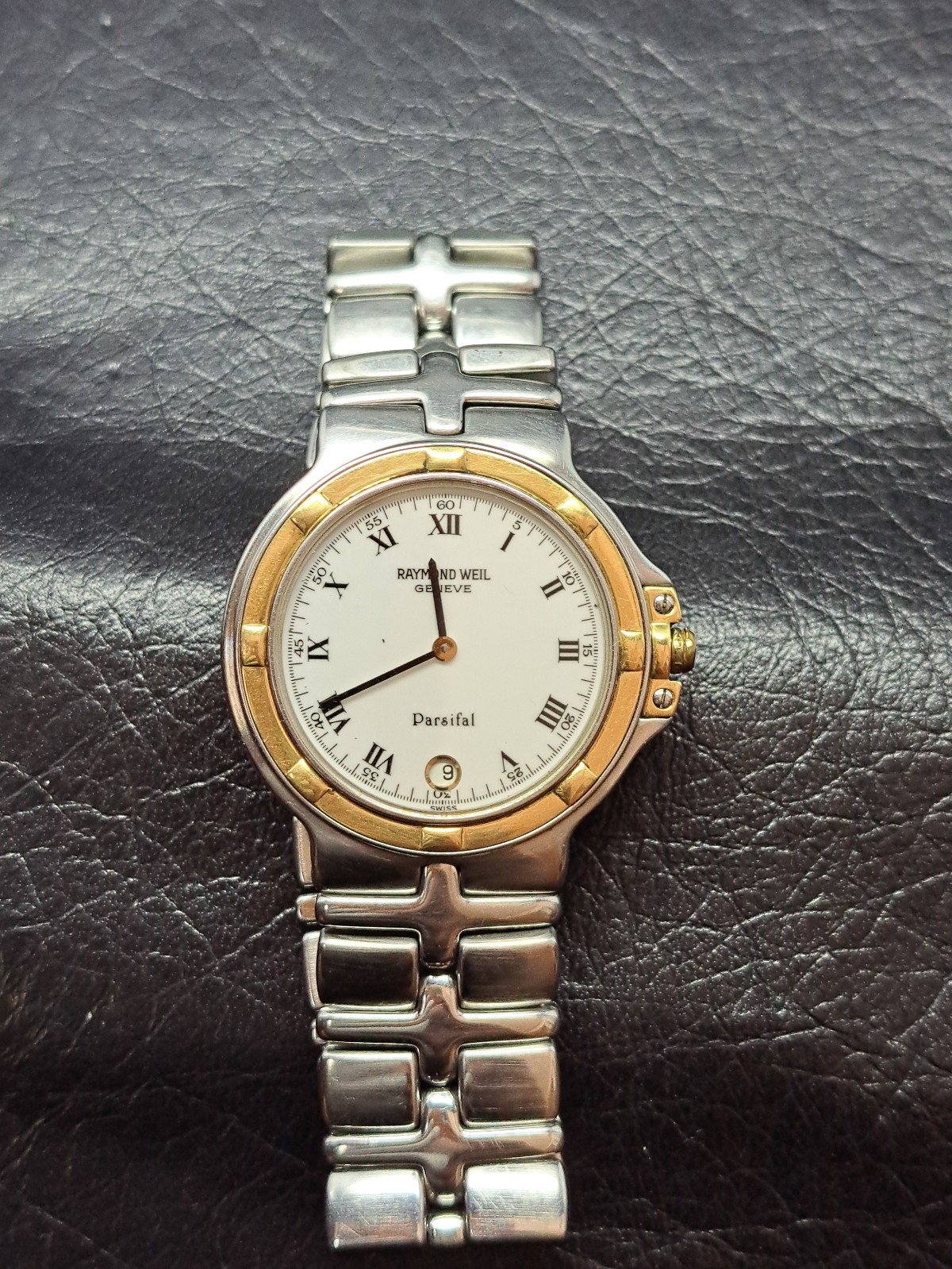 Raymond Weil Parsifal Ultra Thin Men’s Watch 18k/SS Vintage Wristwatch GENEVE