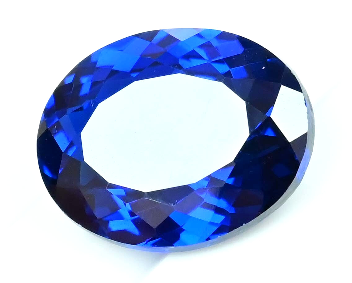 Natural D’ Block Blue Tanzanite 13.40 Ct Excellent Oval Certified Loose Gemstone