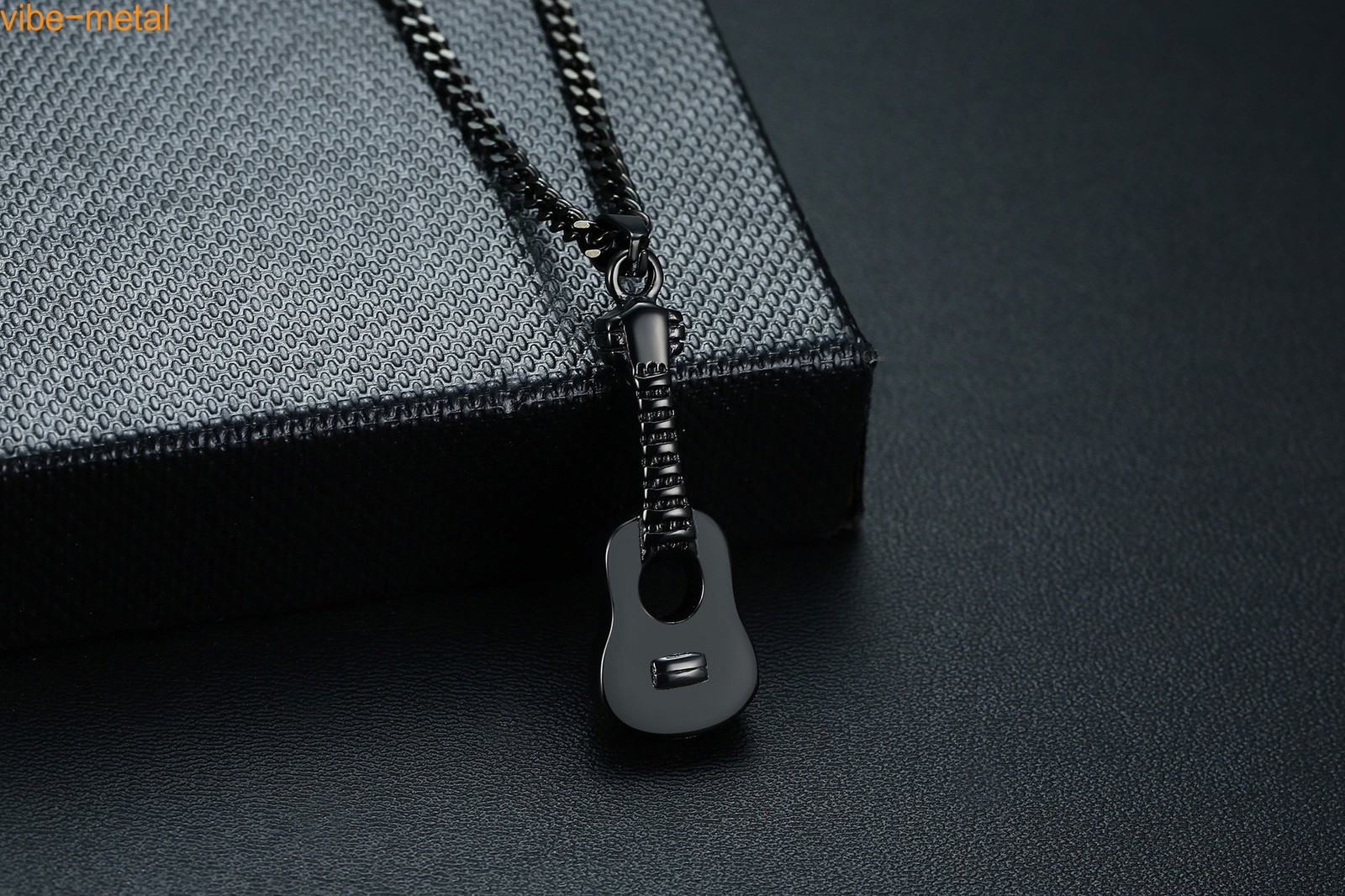 Guitar Cremation Pendants Ashes Holder Box Memorial Urn Necklace Stainless Steel