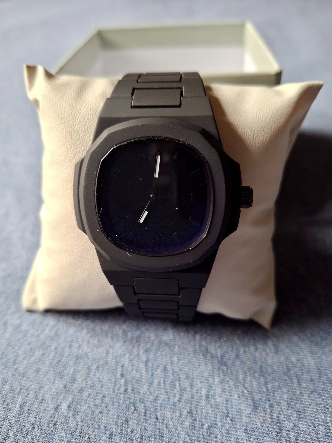 RUZZA WATCH Black Dark Onyx Film Watch NEW