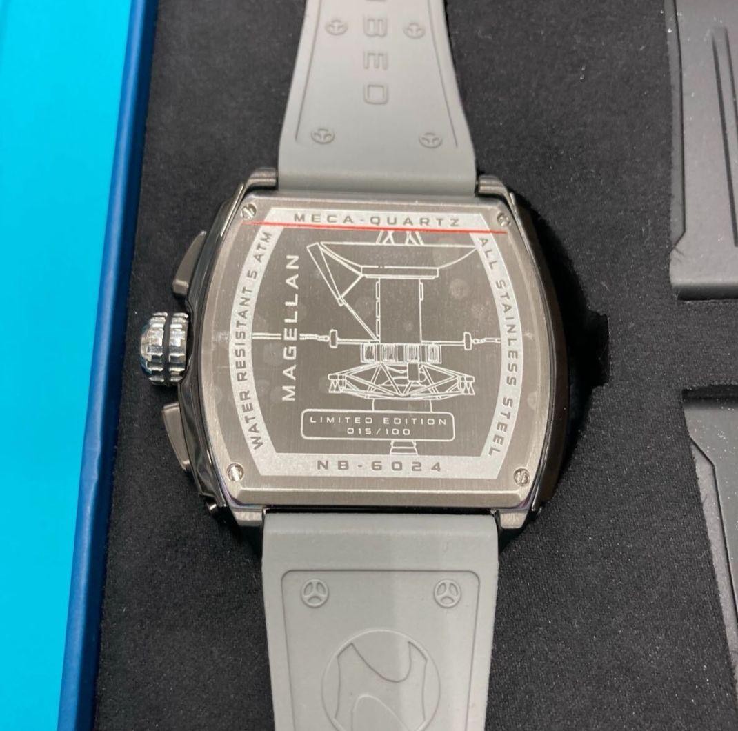 Nubeo Magellan Wristwatch Watch Limited Chronograph Quartz w/ Box