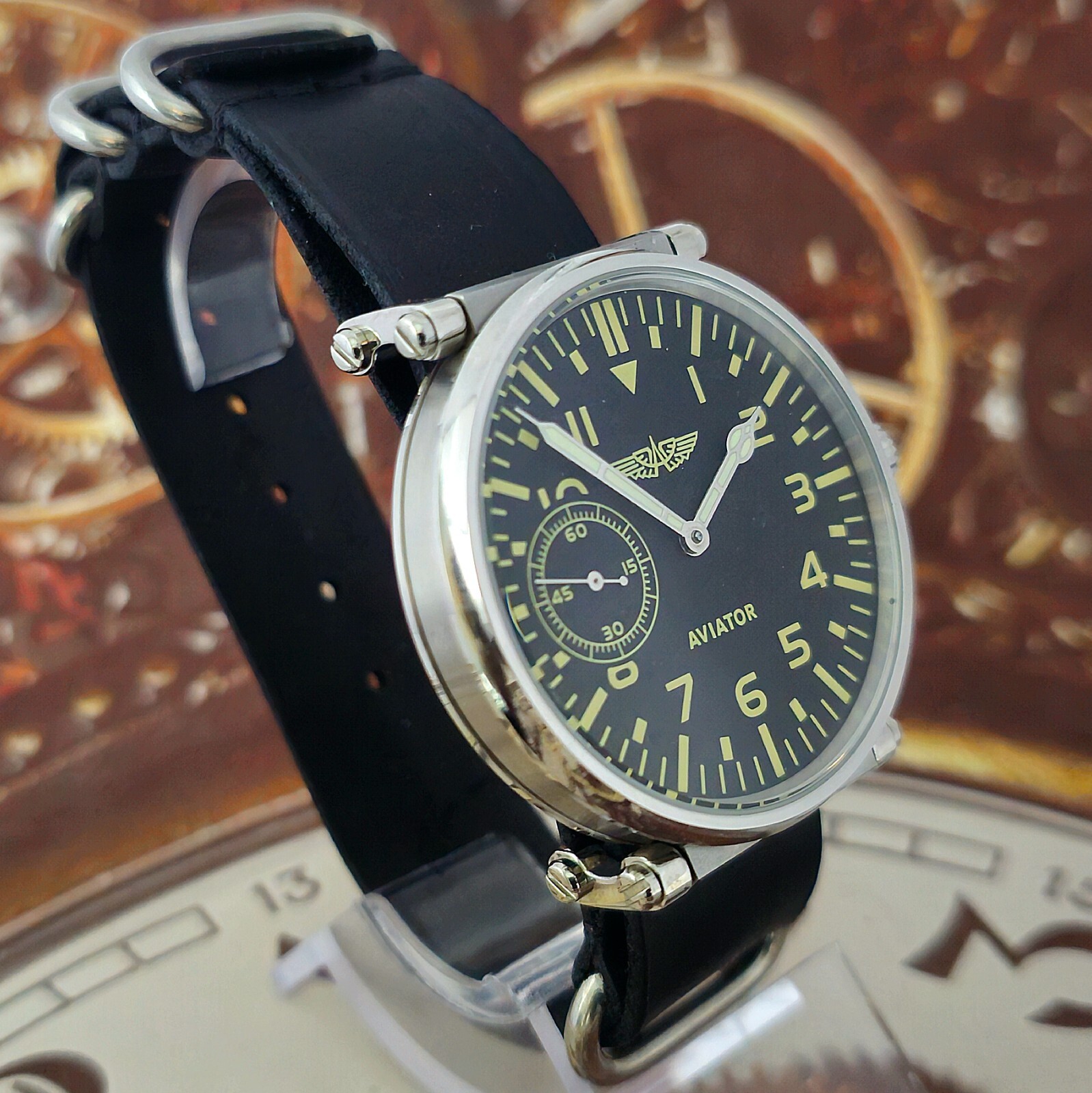 Vintage Watch USSR Marriage 3602 Aviator Men’s Style mechanism 18Jewels