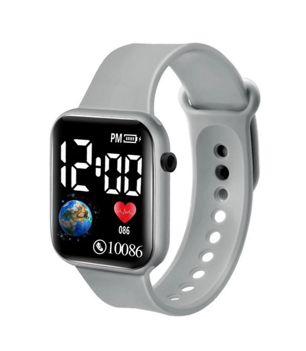 Kids Boys Girls Sport LED Digital Watch Silicone Wristwatch Men Women Gift UK