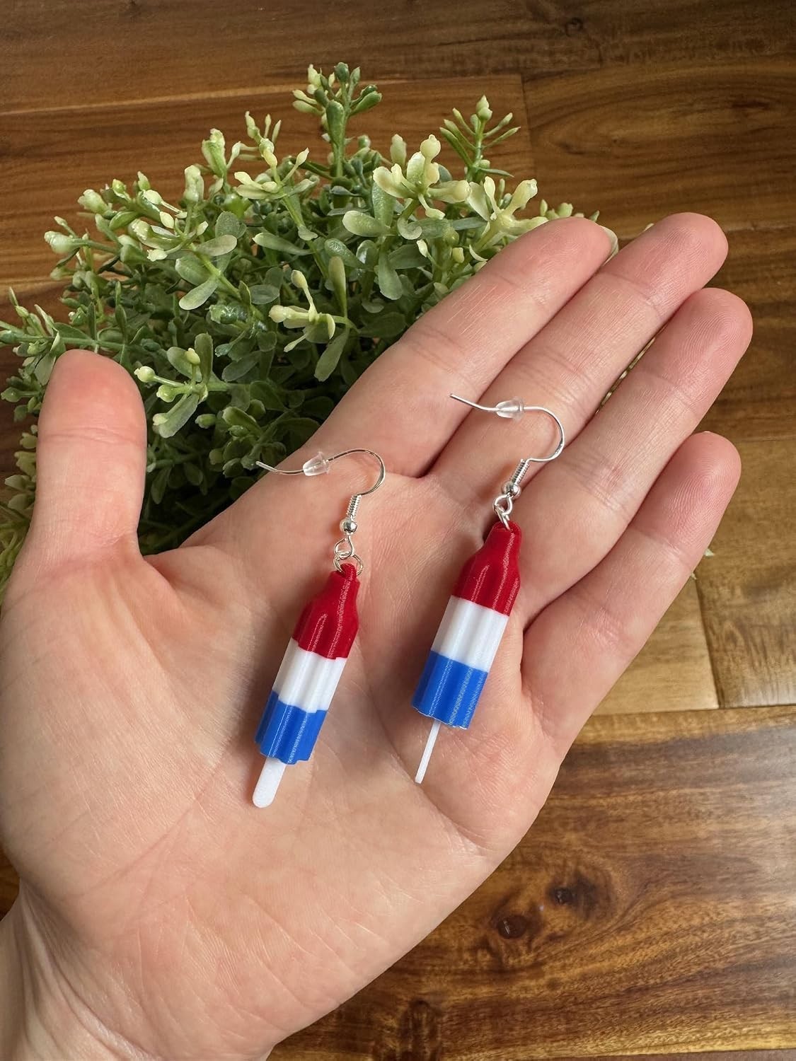 Vibrant Rocket Pop Dangle Earrings – Summer Jewelry for the 4th of July
