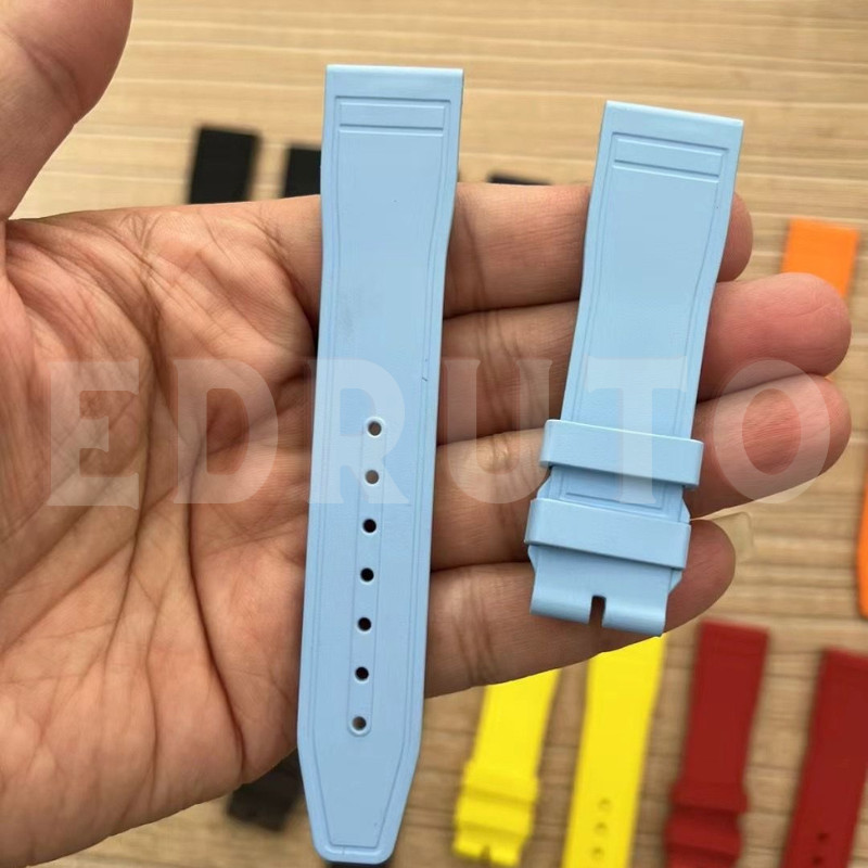 Replacement Quick Change 20mm FKM Rubber Watch Strap Fits IWC Pilot Mark XX 41mm