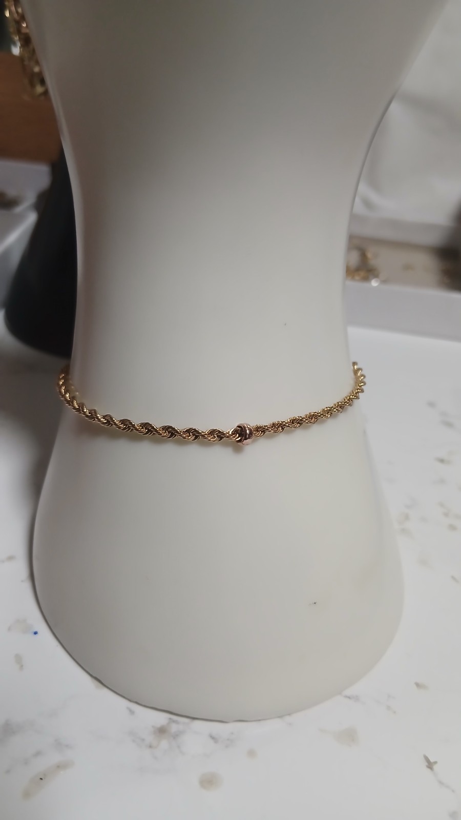 9ct Yellow Gold rope Bracelet.