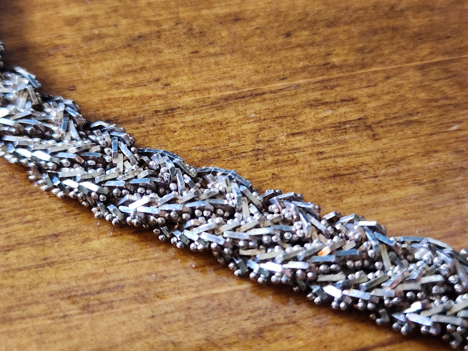Vintage Braided Mexican PREMEX MP76 Sterling Silver 925 Heavy 106gr Necklace