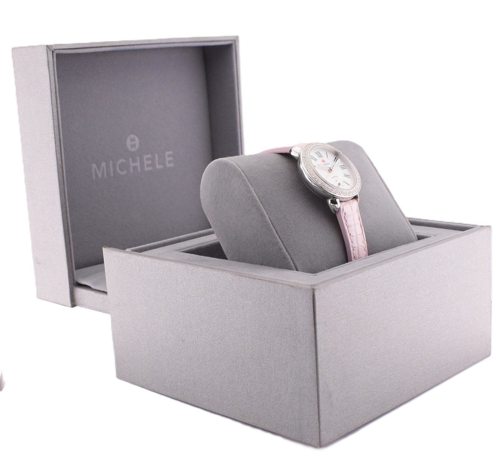 NEW Michele Serein Petite 28mm Diamond Watch Swiss Quartz MW21E01A1025 $1715.0