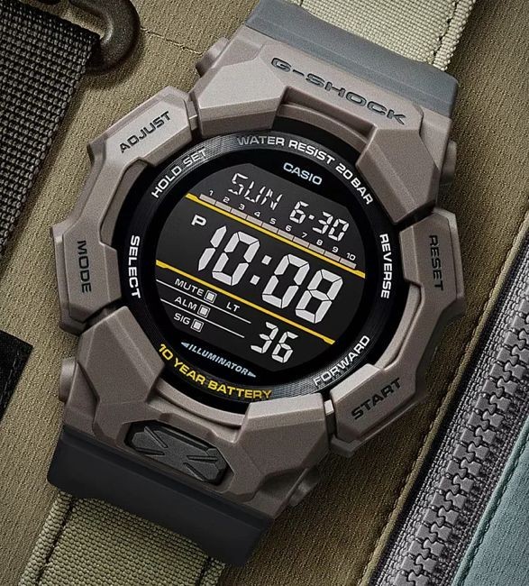 Casio G-Shock GD-010CE-5D Black Digital Beige Cordura Strap Men’s Sport Watch