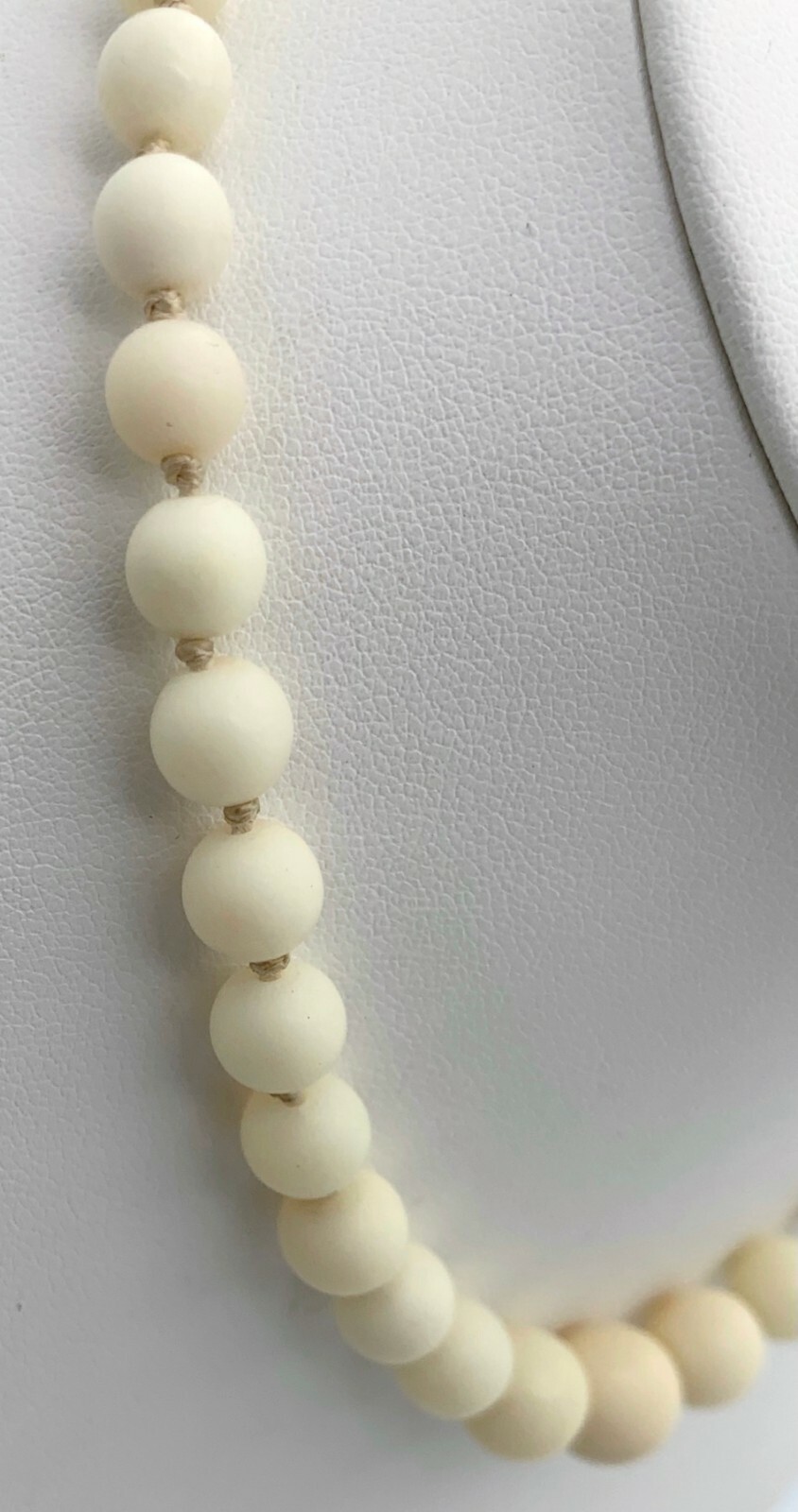 ANGEL SKIN 5.8MM-10.8MM CORAL 15 inch Necklace 14K Gold Clasp