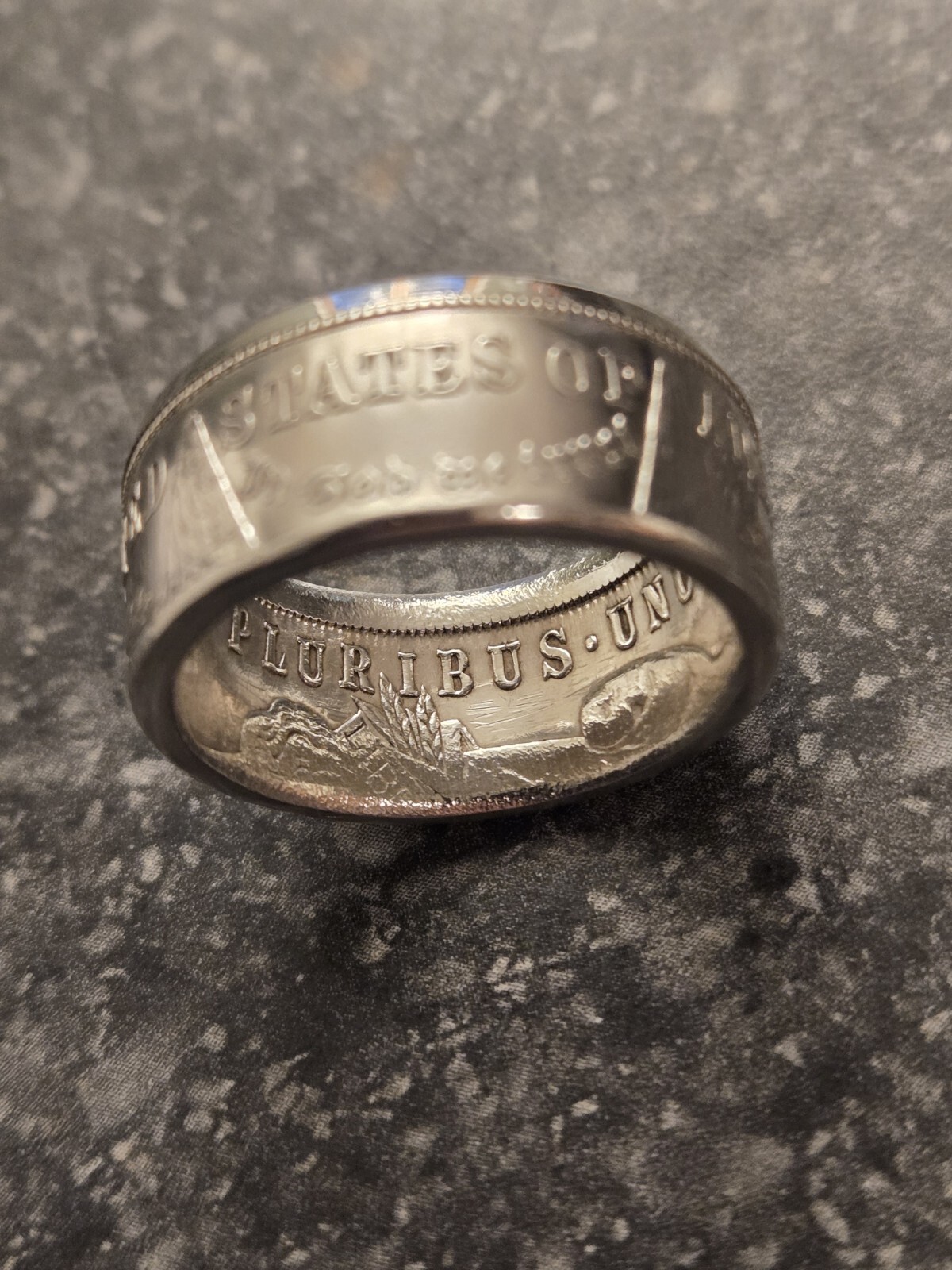 Morgan Silver Dollar Coin Ring 90% Coin Silver You Pick Sz. 8-13 MIRROR FINISH