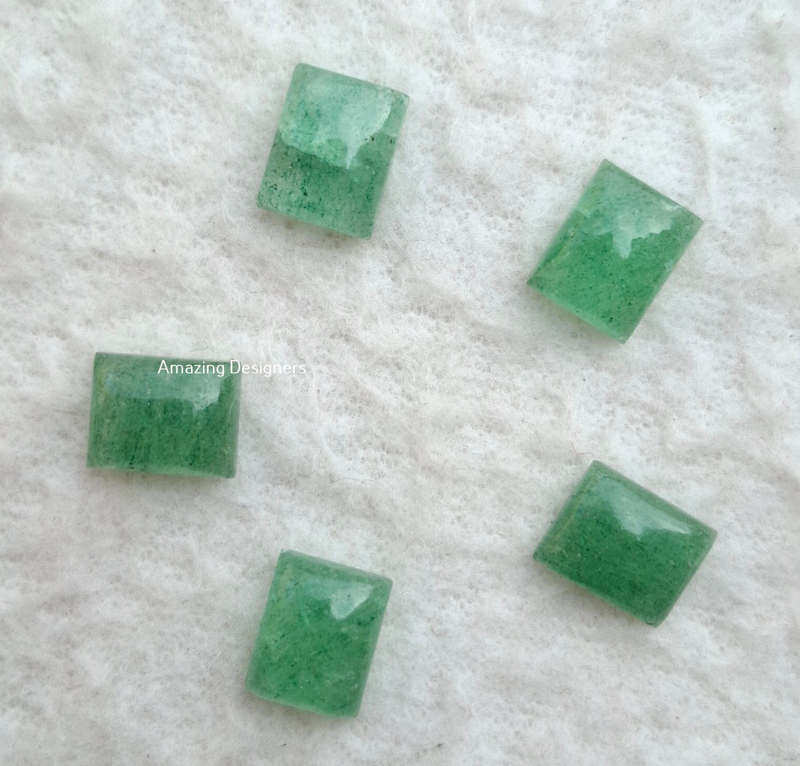 Natural Green Aventurine Rectangle Cabochon 6x8mm to 20x25mm Loose Gemstone