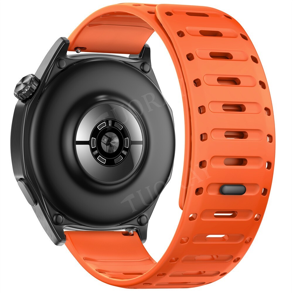 22mm Magnetic Silicone Watch Strap Band For Amazfit GTR 4 3 47mm Bip 6 Bracelet