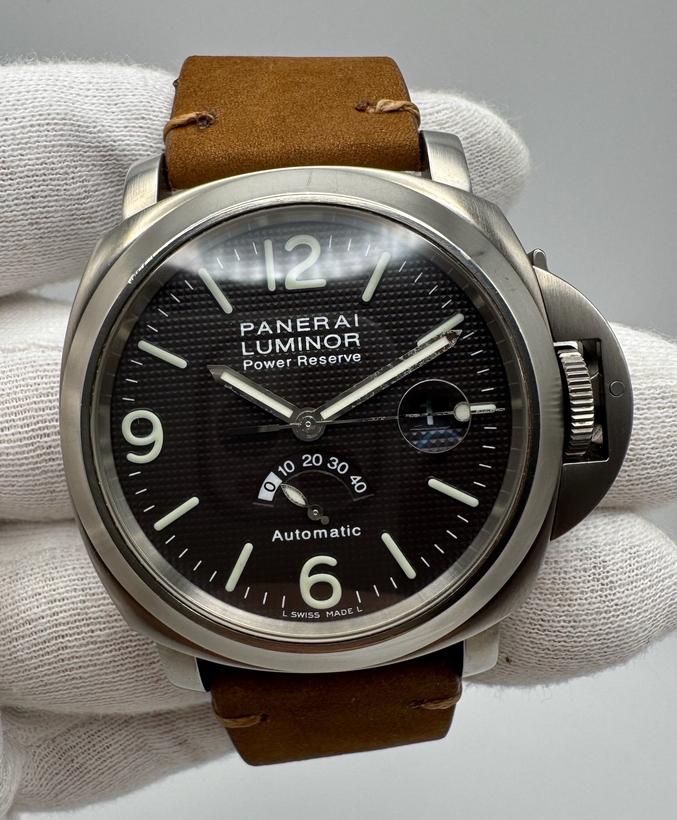 Panerai Luminor Power Reserve PAM57 Titanium Tobacco Dial 2000 (Full-Set)