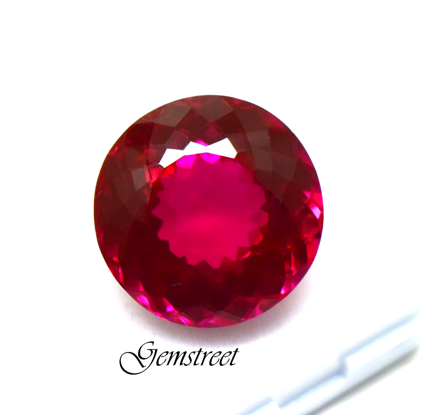 40.85 Ct Natural Pink Spinel Round Cut Certified Loose Gemstone Myanmar Origin