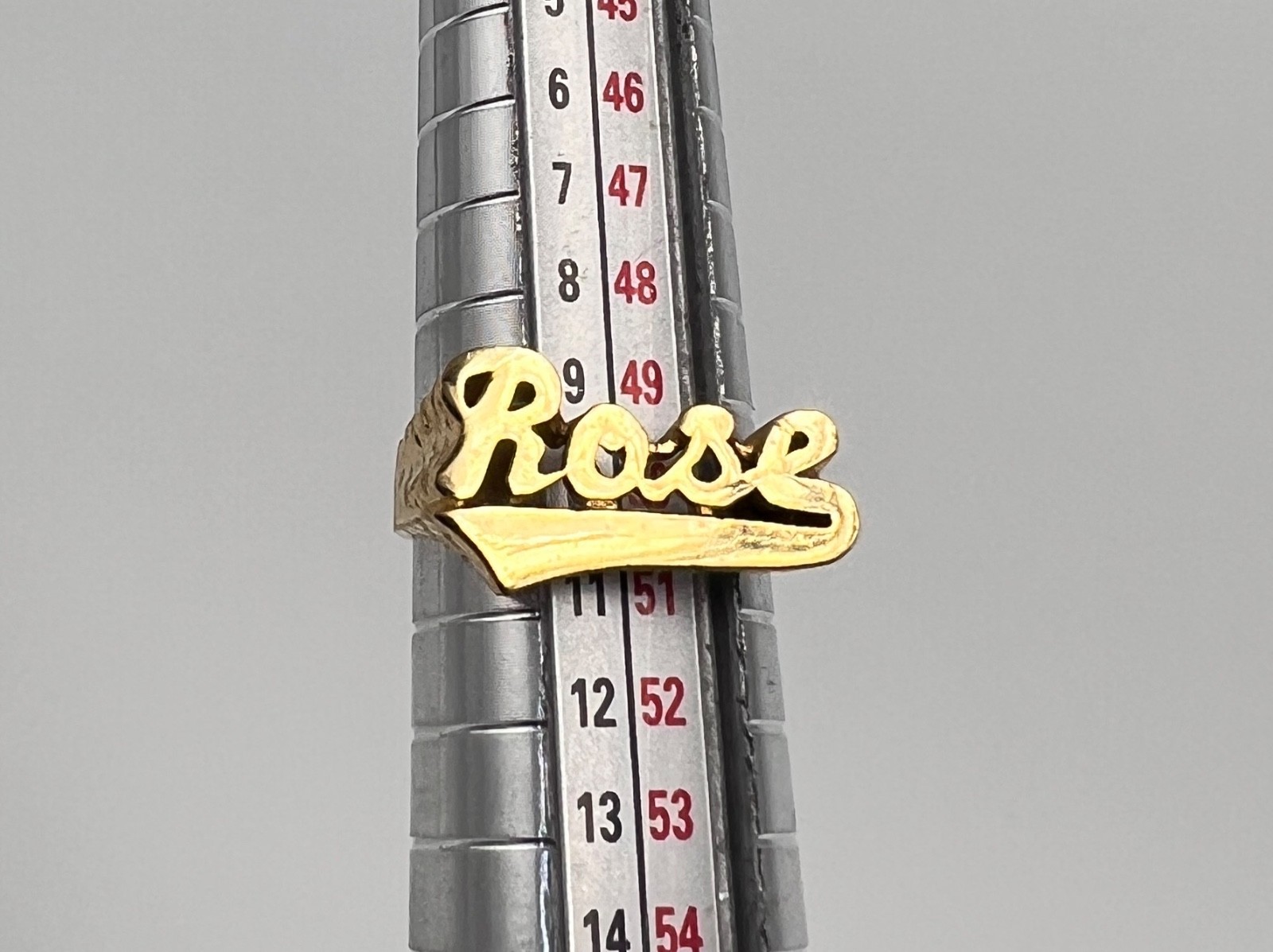 Vintage ROSE Brass Metal Ring