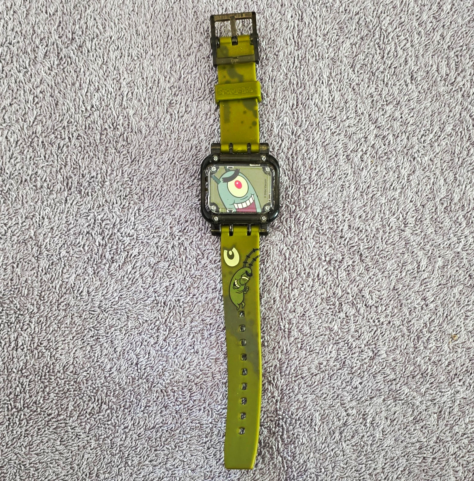 Nickelodeon Plankton Unisex Kids Quartz Analog Rectangle Watch 35mm Green