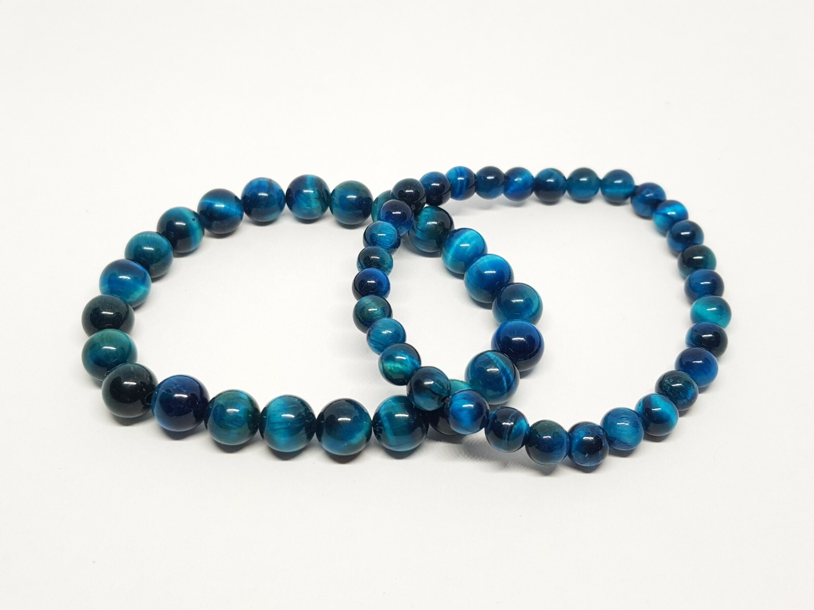 Blue Tigers Eye Bracelet Hawks Eye Bracelet 8mm 6mm Tiger’s Eye Healing Gemstone