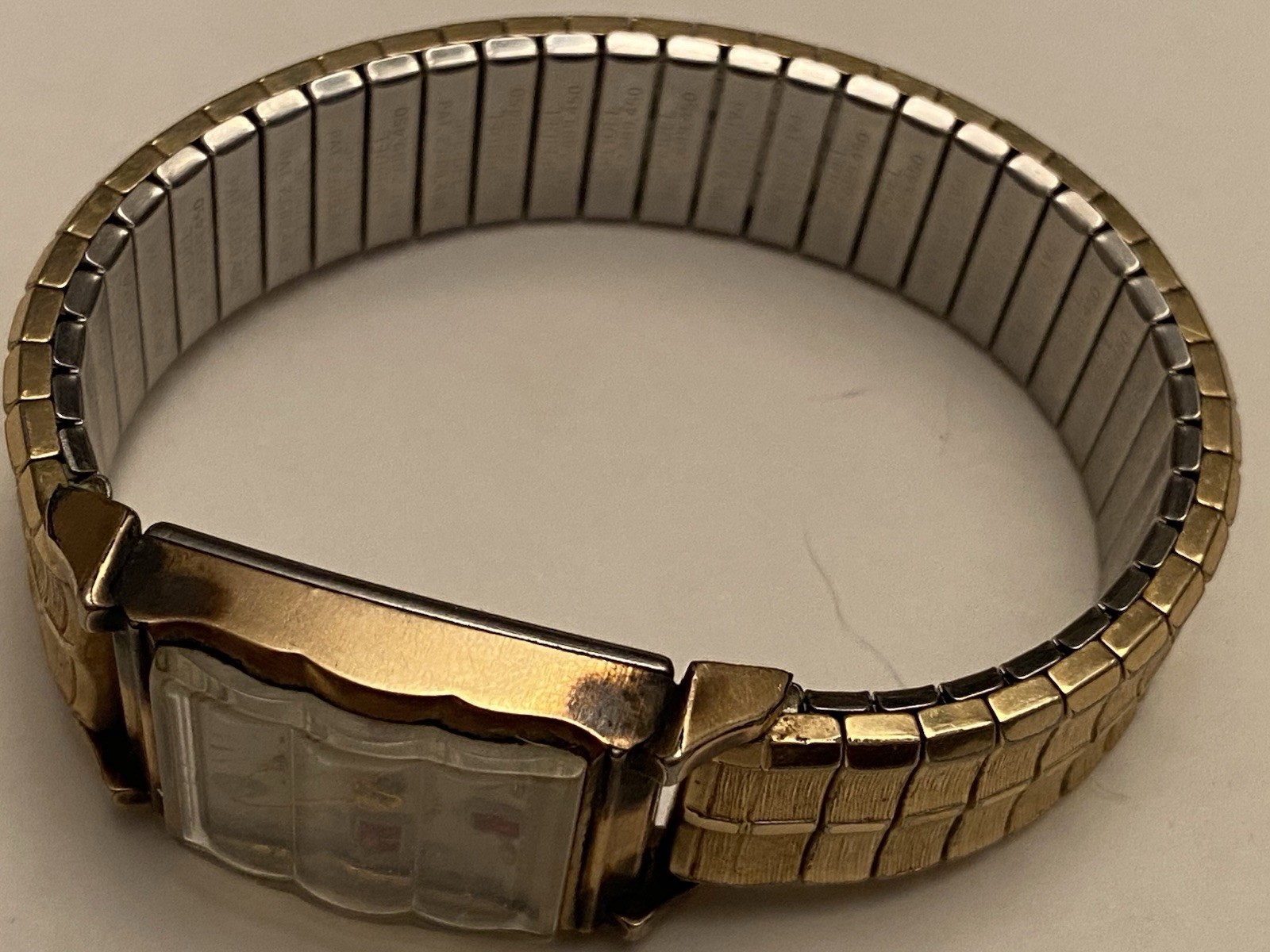 Monarch De Luxe 10K RGF Jeweled Men’s Watch Contoured Crystal It Runs! RARE