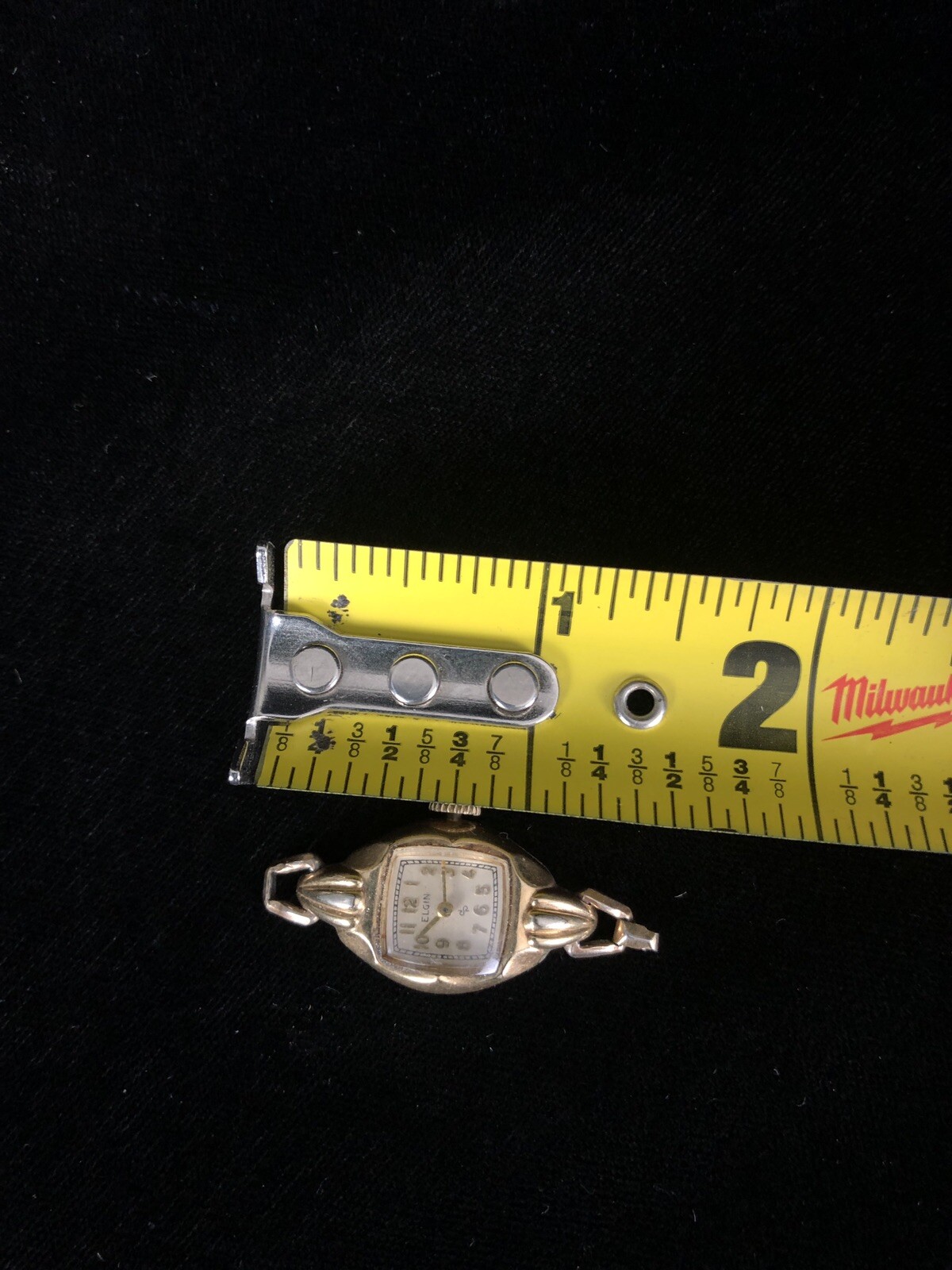 Elgin 10k Rolled Gold P Dura Power Logo 1946 – 1951 Womans Wrist Watch As Is