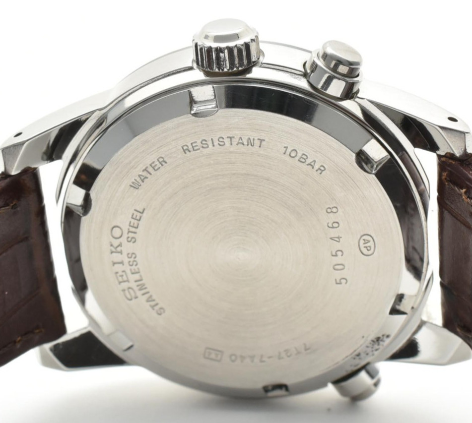 SALE! SEIKO SUS Bullhead 7T27-7A40 Chronograph Vintage Quartz Men’s Watch JAPAN