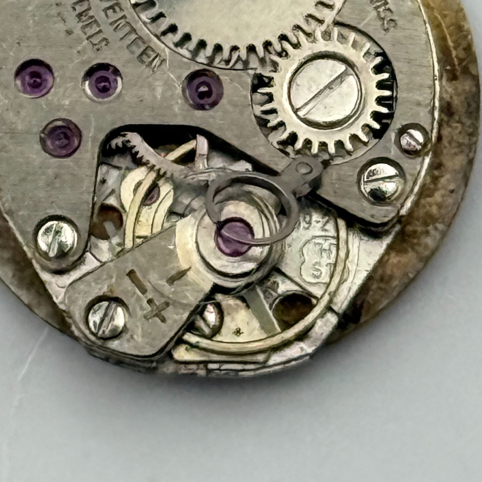 FHF 69-21 Watch Movement Ingersoll Swiss 17 Jewels Manual Wind Parts 15.3mm
