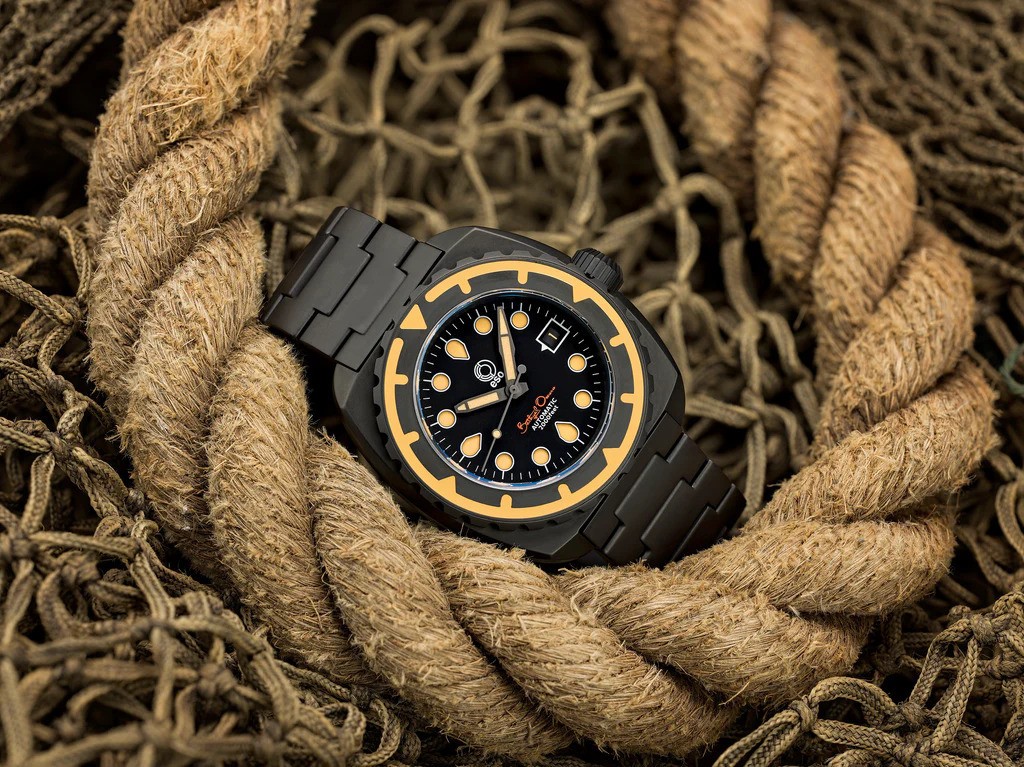 New Esoteric Bathyal OSCURO 44mm Automatic 9015 Sapphire 600m Diver DLC SS Watch