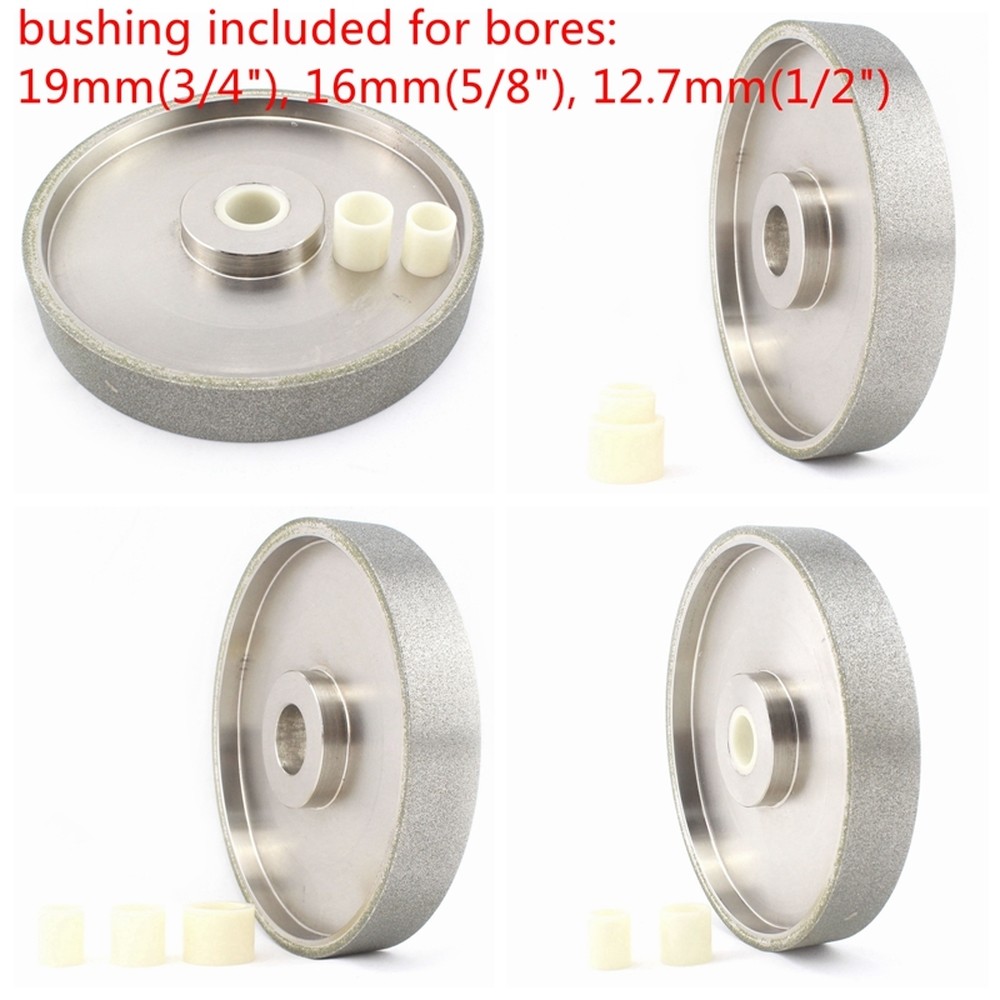 6″ inch 46-800 Grit Facing Diamond Grinding Wheel Coated Bore Size 1″ W Bushing