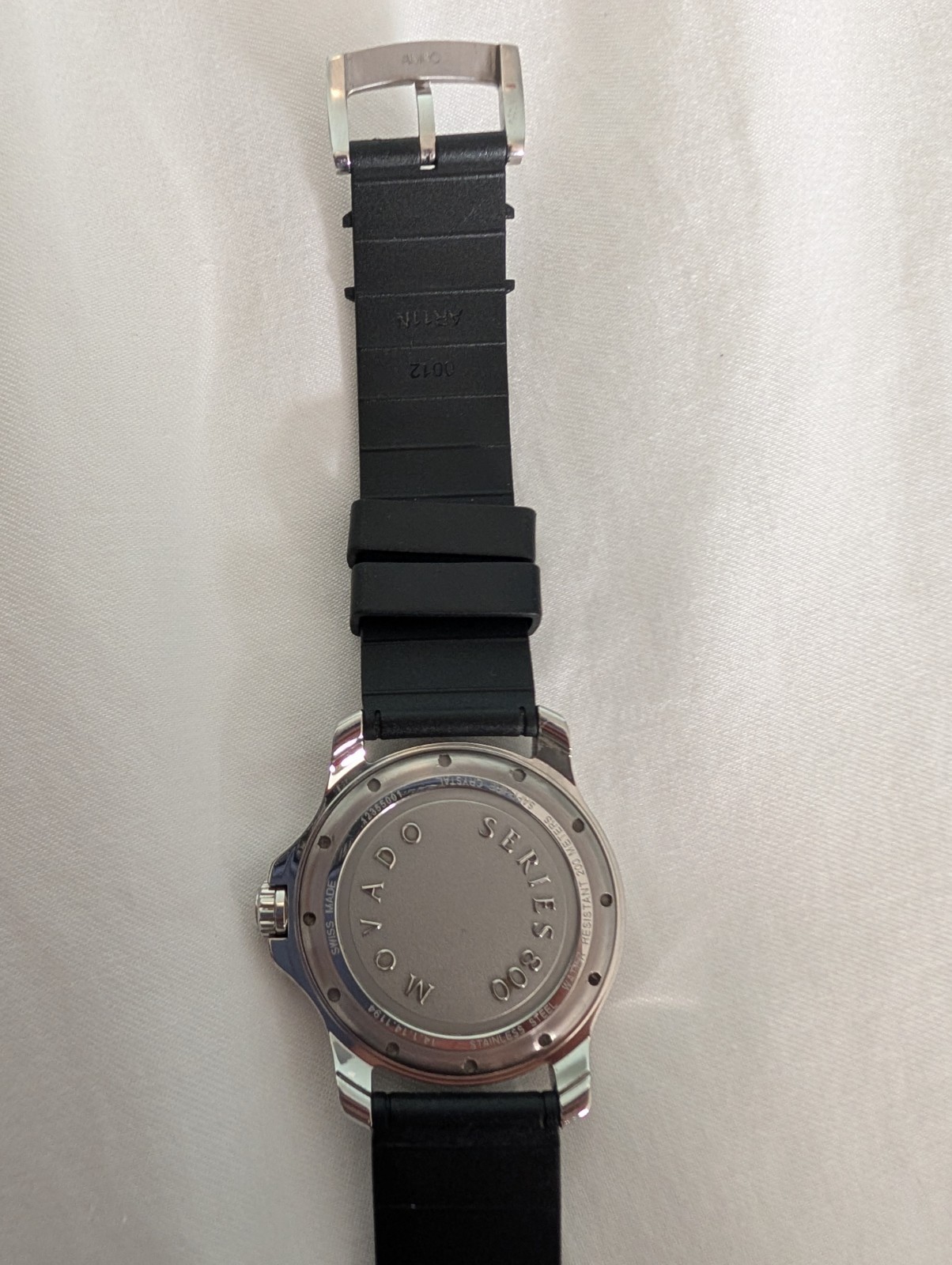 Movado Sport Series 800 Black/Blue Dial 40MM Watch Quartz Sapphire 14.1.14.1194