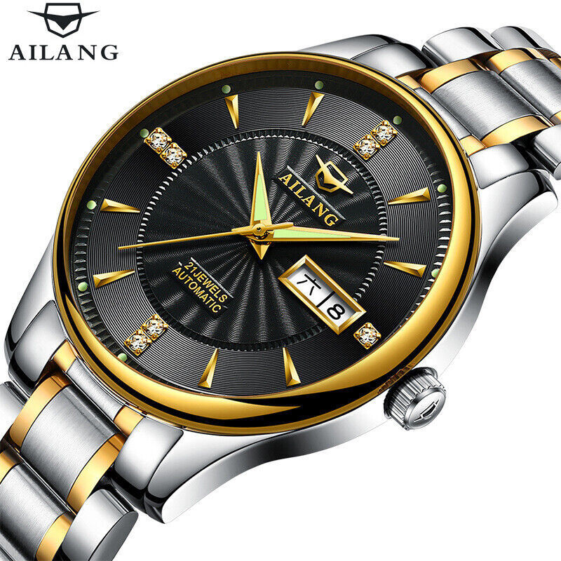 AILANG Watch Calendar Week Luminous Men’s Automatic Mechanical Wristwatches