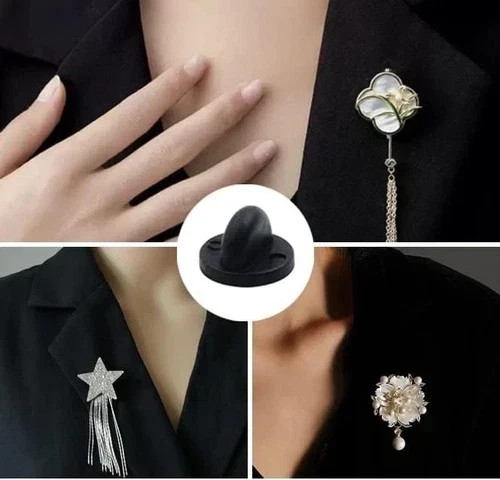 100 Pcs PVC Rubber Pin Backs Butterfly Clutch Backings Holder Tie Tacks Keepers