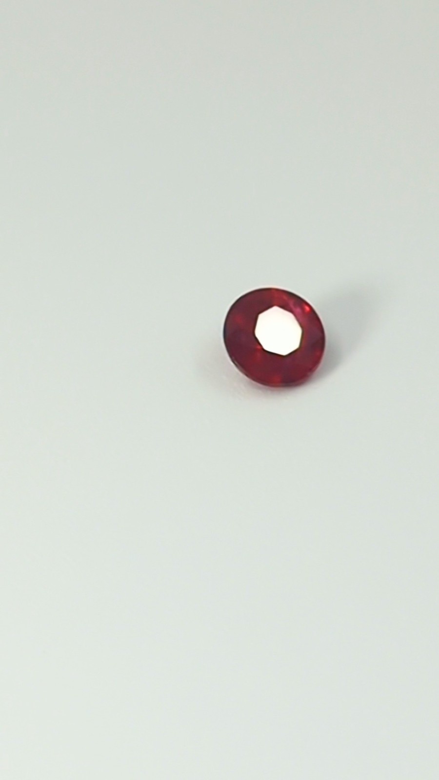 .97ct Natural Ruby Round Faceted AAA Rich Red – High Chromium Mozambique