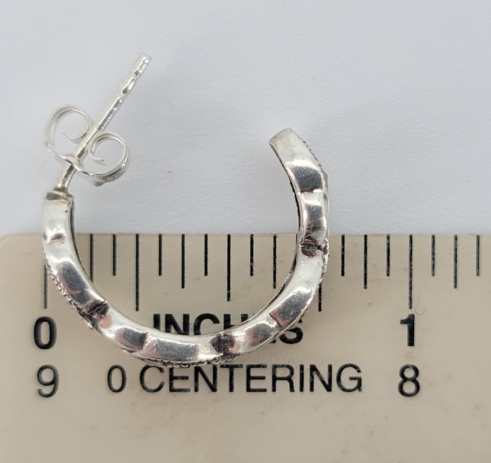 Sterling Silver Lot of 4 Pairs of Pierced Earrings Marked 925 or Sterling
