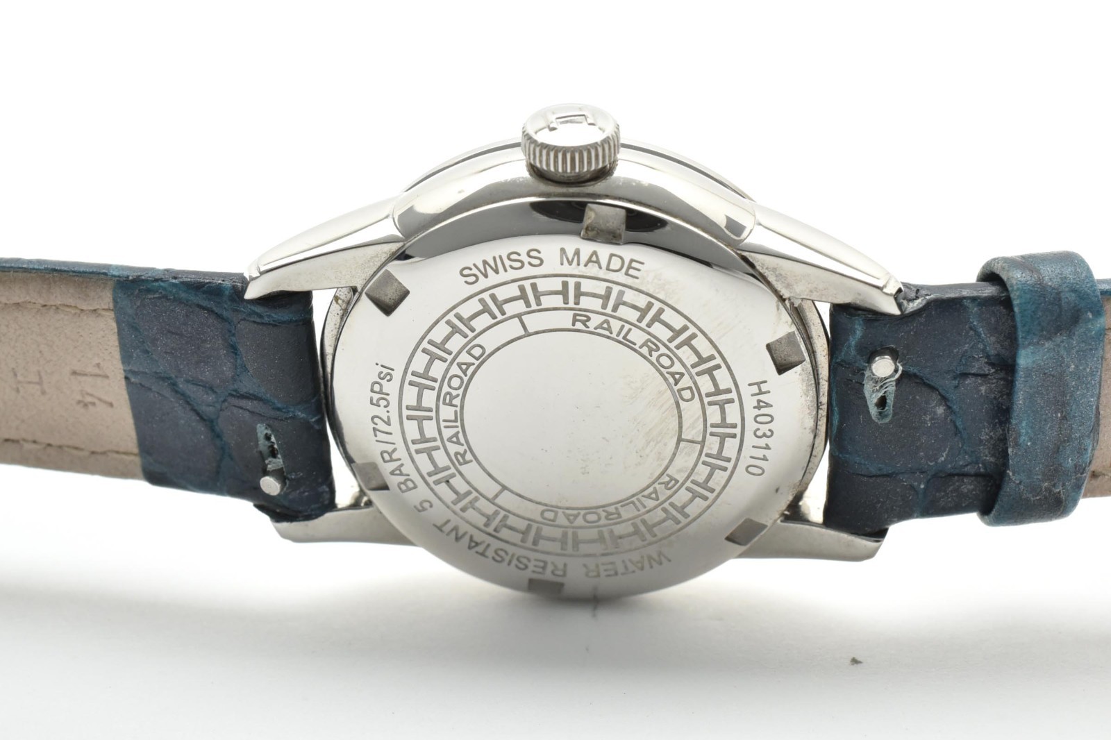 [N MINT /Paper] Hamilton Railroad H403110 Shell Dial 12P Diamond Qz Ladies Watch