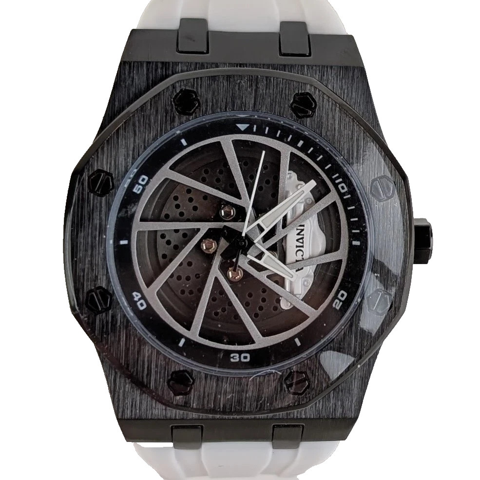 Invicta Speedway RIM Men’s 42mm Watch Black White Racing Brake Caliper 69492
