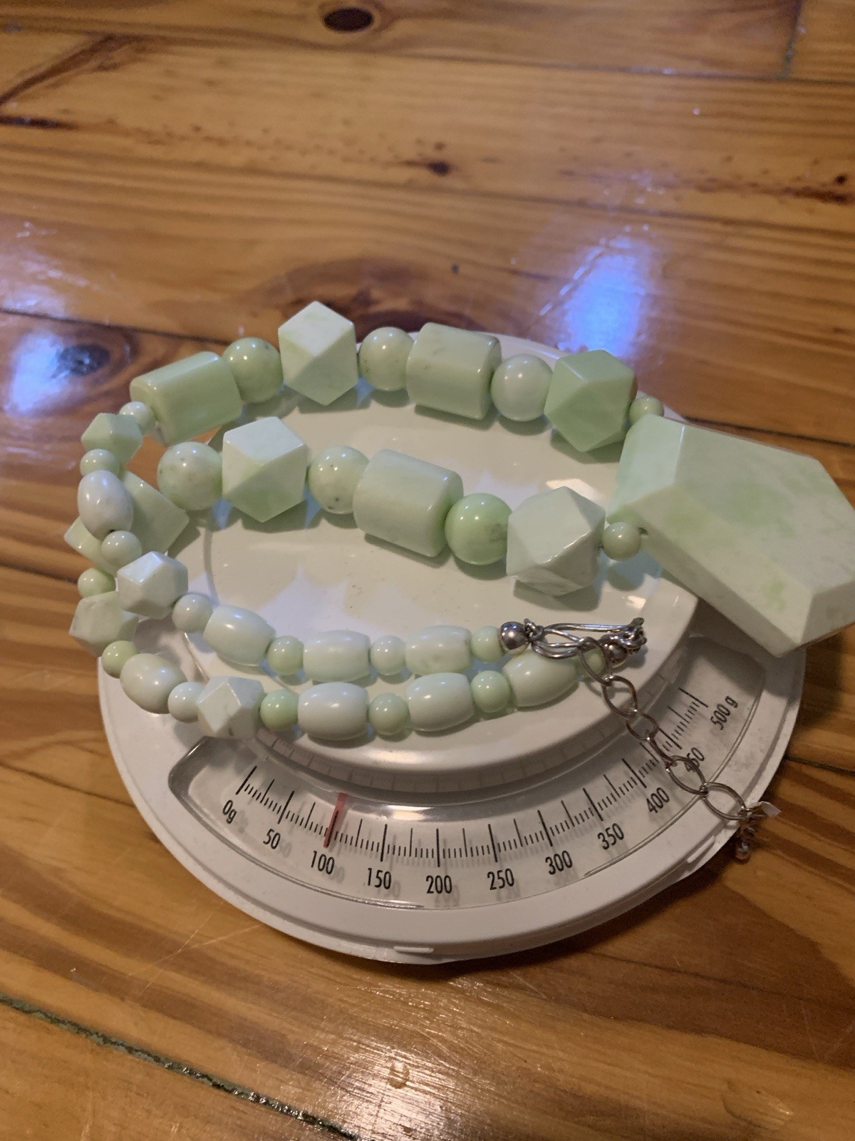 Jay King Pale Green African Opal Necklace New
