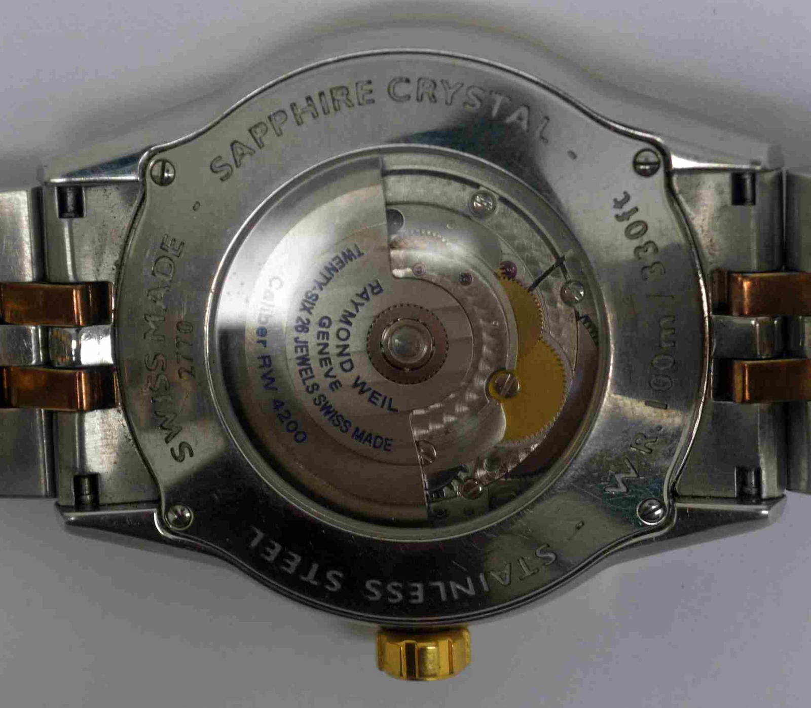 RAYMOND WEIL FREELANCER Gold & Steel Wristwatch. Ref: 2770, Cal: 4200