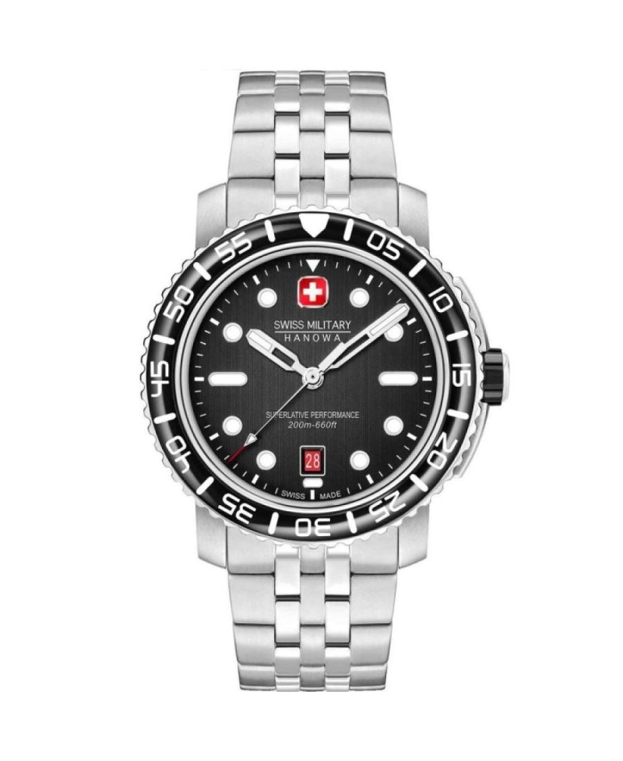 SWISS MILITARY HANOWA Men Analog Quartz Casual Watch Classic Dress Black Dial Wa