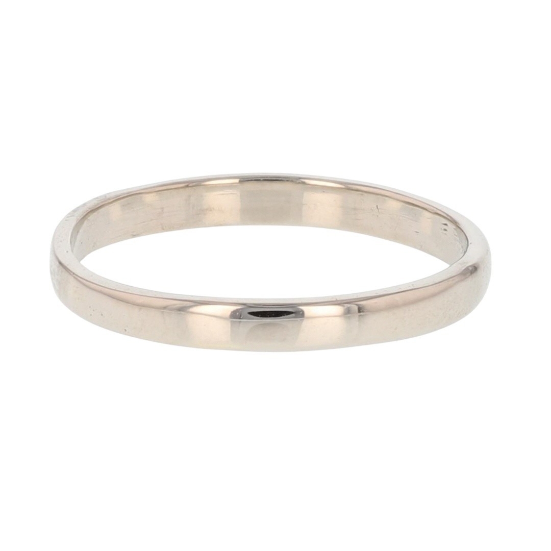 2.2mm Polished Classic Wedding Band Ring 10k White Gold 1.07 Grams Size 4.75
