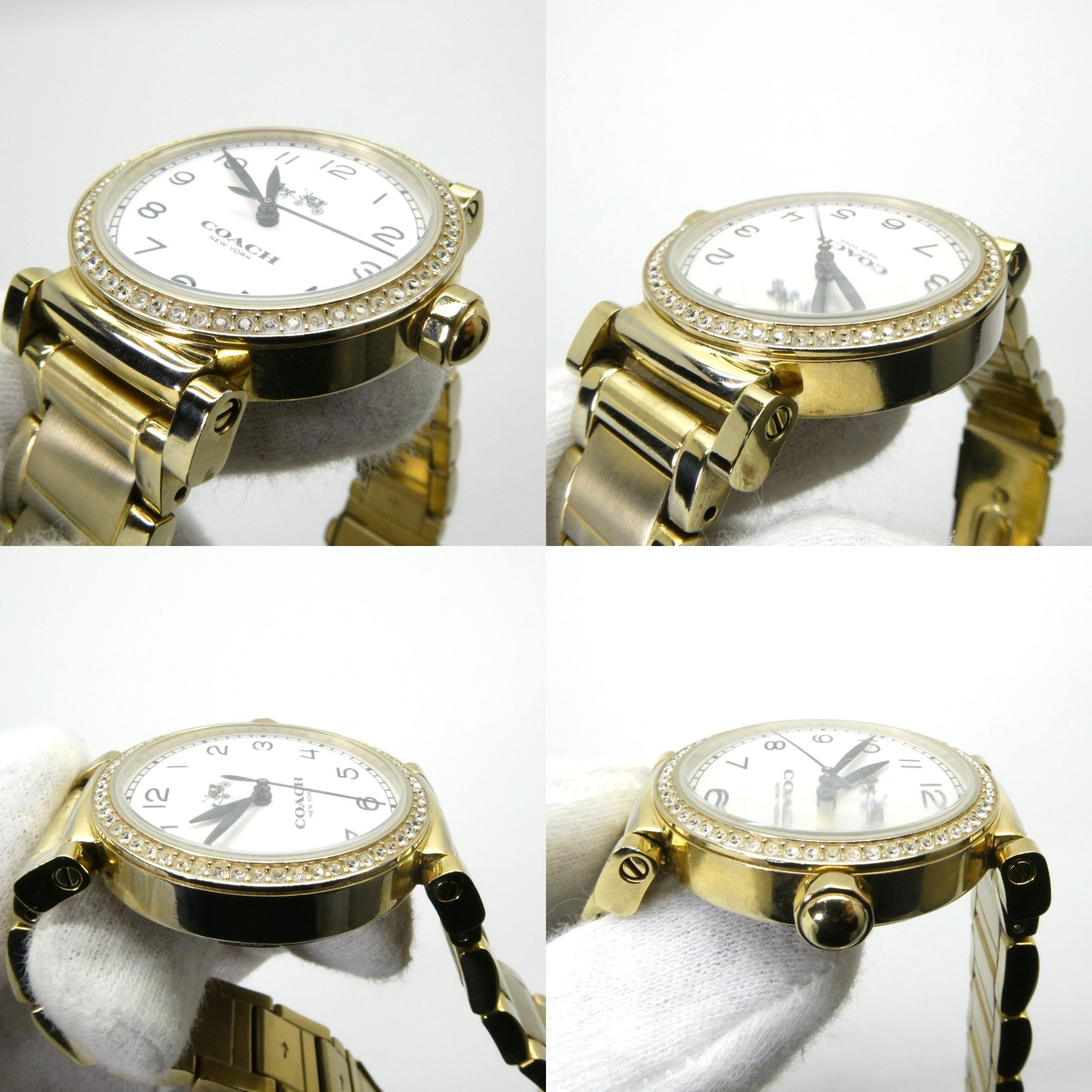 COACH Madison White Dial Gold Watch 14502397 Analog Ladies Gold Watch Used 141 W