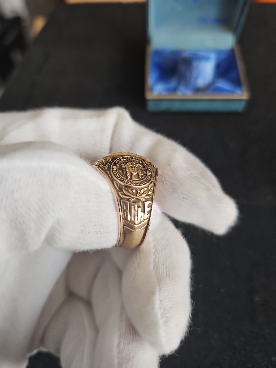 Vintage 1958 Balfour 10K Yellow Gold The City College New York Ring 23.4 Grams