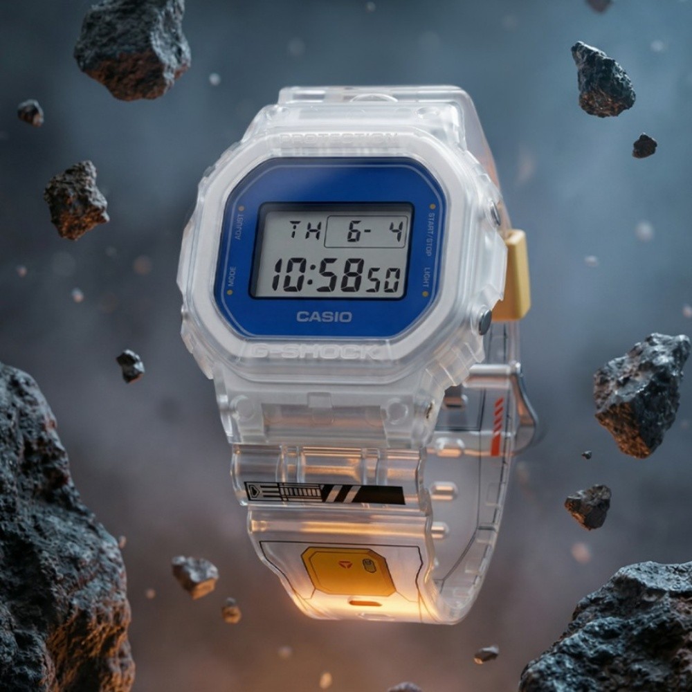 Casio G-Shock x Gundam Digital Watch White Limited Edition DW-5600GM26-7DR