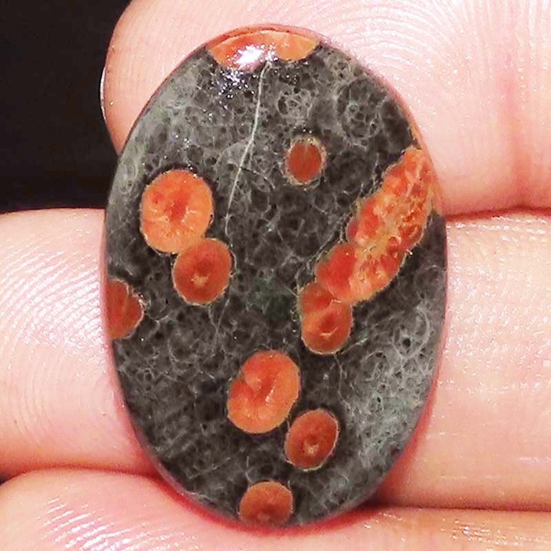 27.80CT 21X31X5mm Natural Georges Mexican Peanut Obsidian Oval Cabochon Gemstone