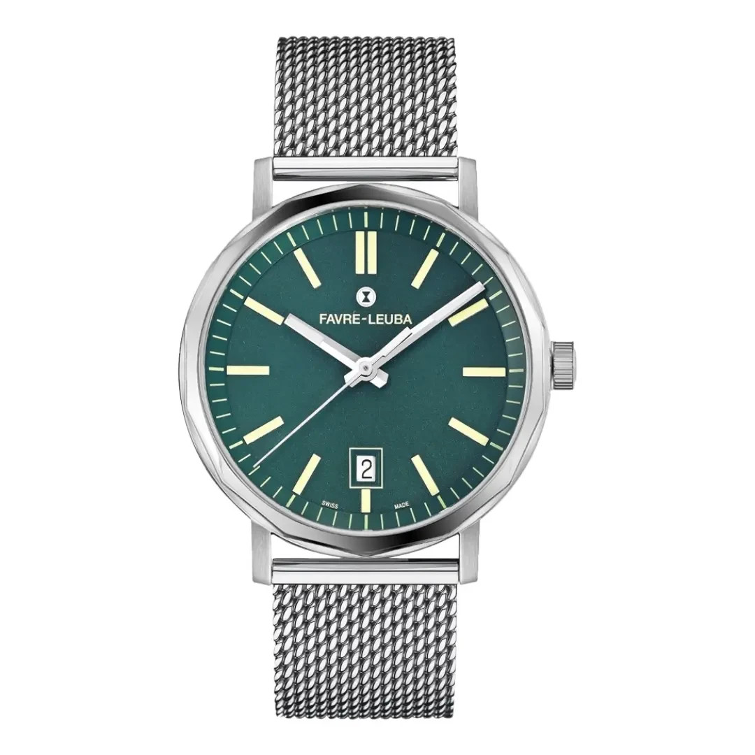 Favre-Leuba Sandow Steel Date 40mm men watch